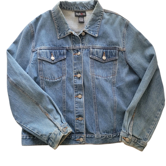 STYLUS Jackets & Blazers - STYLE & CO Denim‎ Jacket Size XL